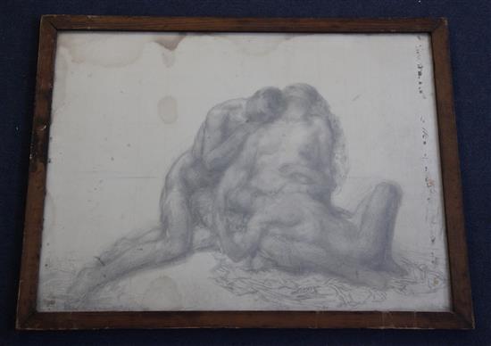 William Shackleton (1872-1933) Figure study 11.5 x 15.75in. & 16.5 x 22in.